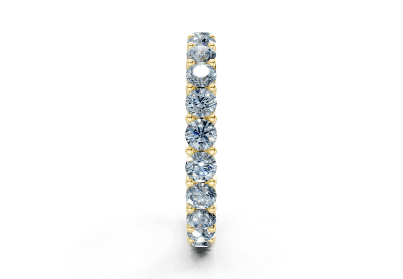 Melrose Round Cut Blue Diamond Eternity Band 5 Carat Total Wt. - Ring Premier