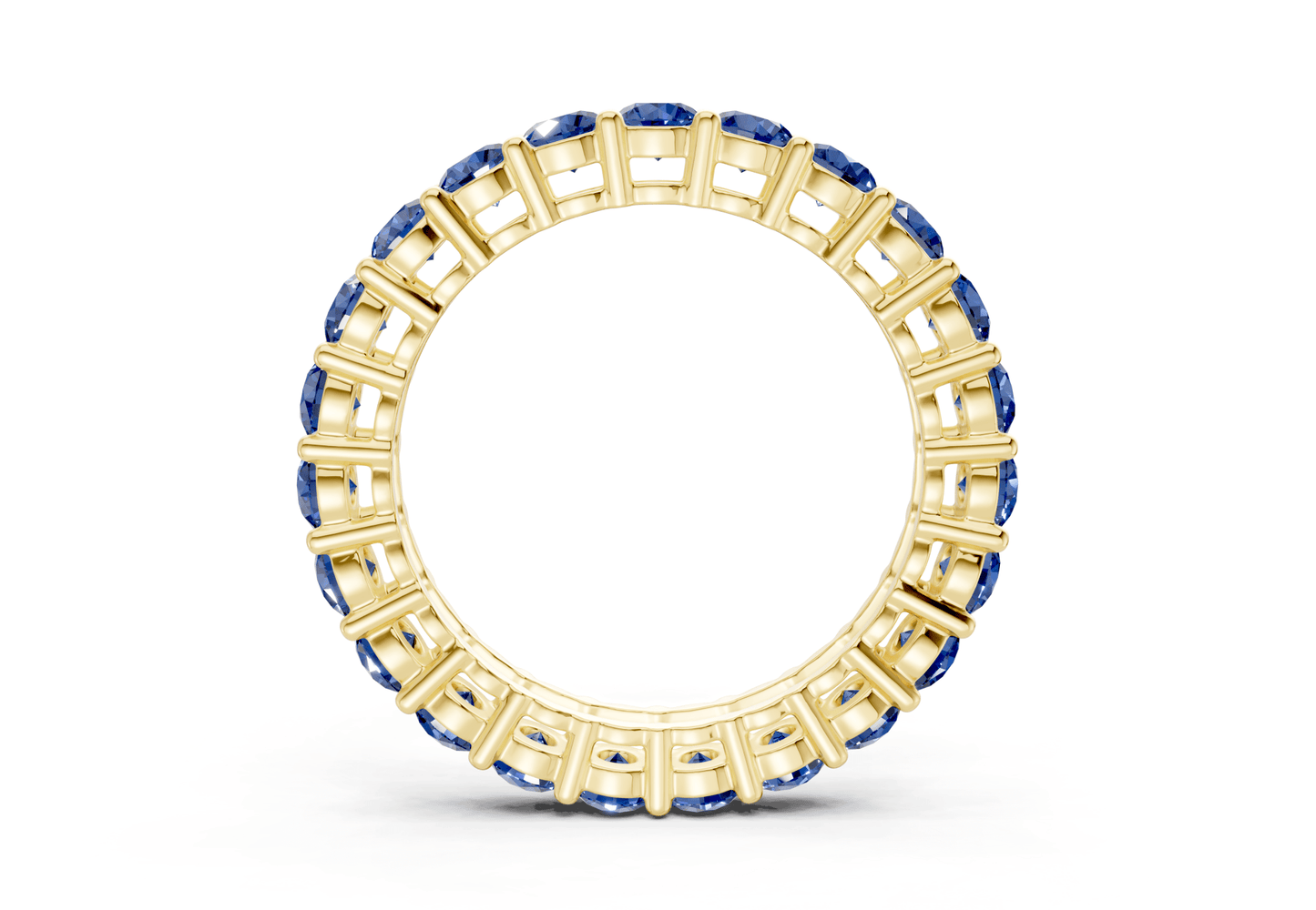Melrose Round Cut Sapphire Gemstone Eternity Band 5 Carat Total Wt. - Ring Premier