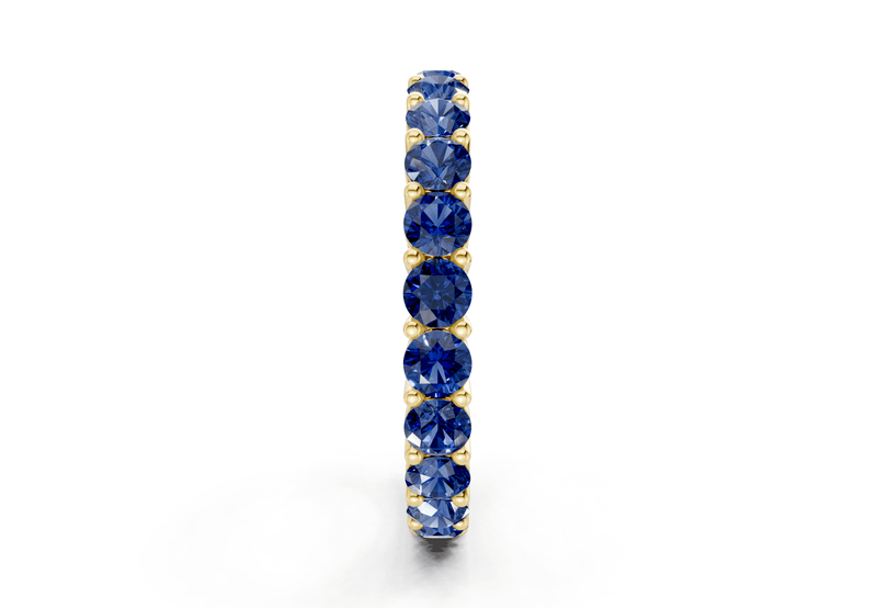 Melrose Round Cut Sapphire Gemstone Eternity Band 5 Carat Total Wt. - Ring Premier