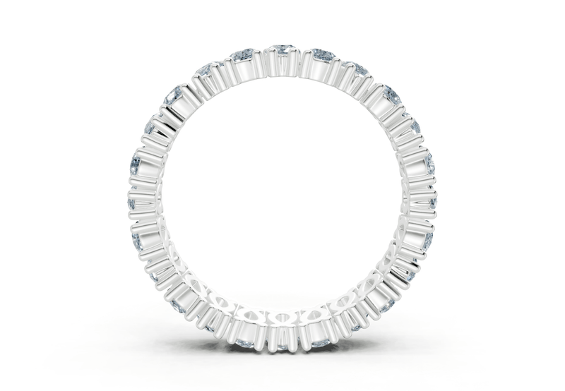 Petite Melrose Pear Cut Blue Diamond Eternity Band 2½ Carat Total Wt. - Ring Premier