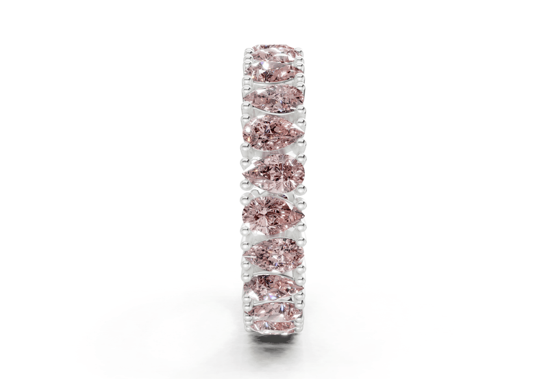 Petite Melrose Pear Cut Pink Diamond Eternity Band 2½ Carat Total Wt. - Ring Premier