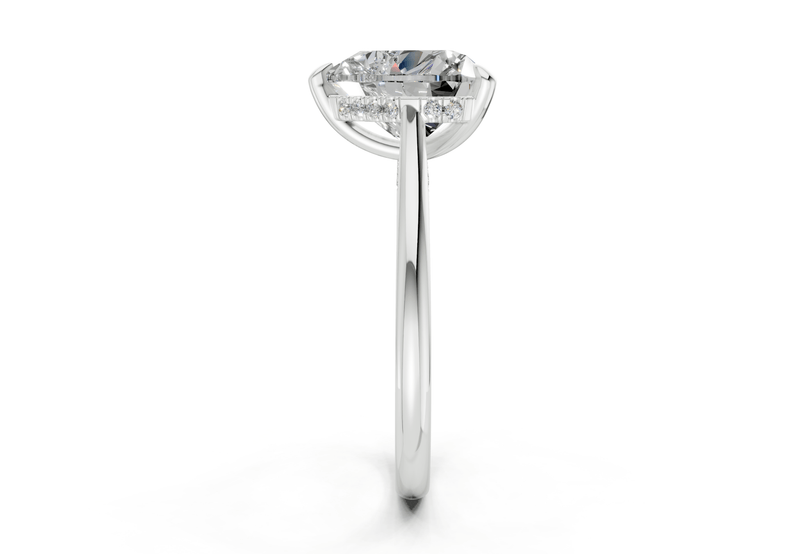 Piper Diamond Solitaire Heart Cut 2.3mm Engagement Ring - Ring Premier