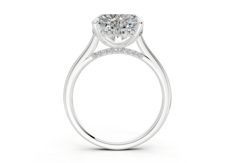 Piper Diamond Solitaire Heart Cut 2.3mm Engagement Ring - Ring Premier