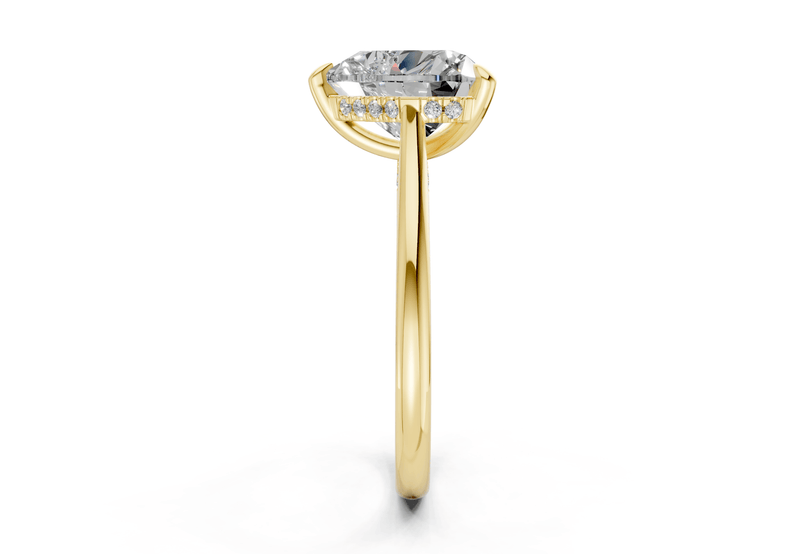 Piper Diamond Solitaire Heart Cut 2.3mm Engagement Ring - Ring Premier