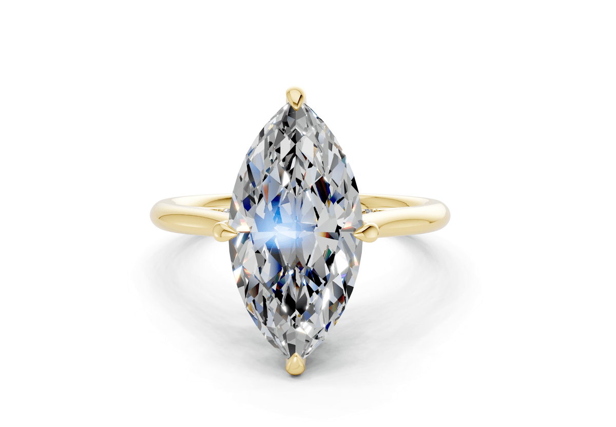 Piper Diamond Solitaire Marquise Cut 1.8mm Engagement Ring