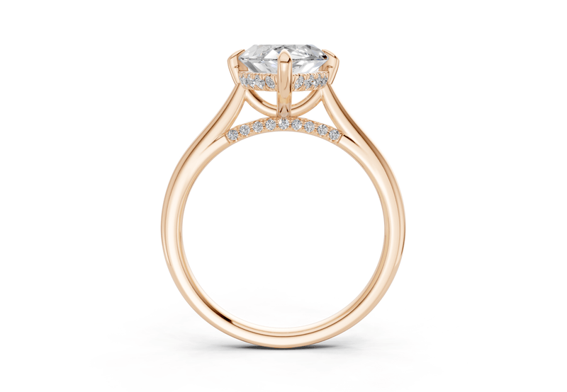 Piper Diamond Solitaire Marquise Cut 1.8mm Engagement Ring - Ring Premier