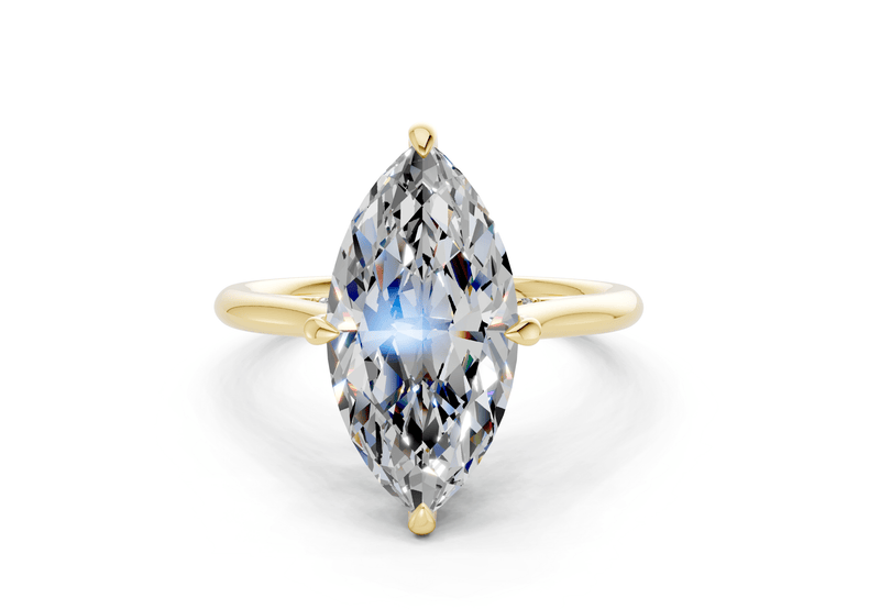 Piper Diamond Solitaire Marquise Cut 2.2mm Engagement Ring