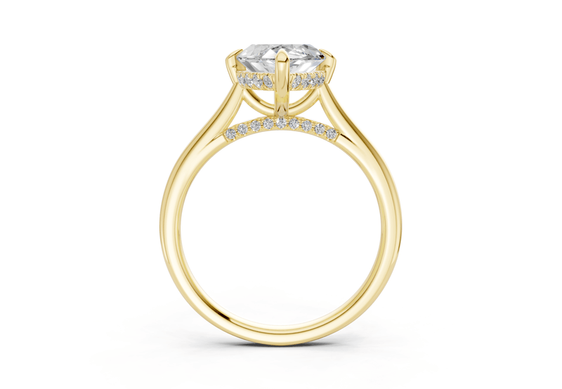 Piper Diamond Solitaire Marquise Cut 2.2mm Engagement Ring