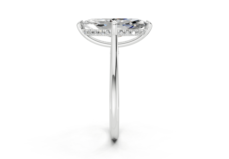 Piper Diamond Solitaire Marquise Cut 2.2mm Engagement Ring - Ring Premier