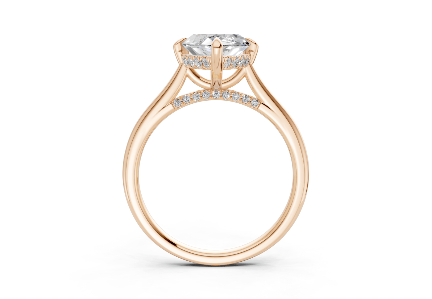 Piper Diamond Solitaire Marquise Cut 2mm Engagement Ring