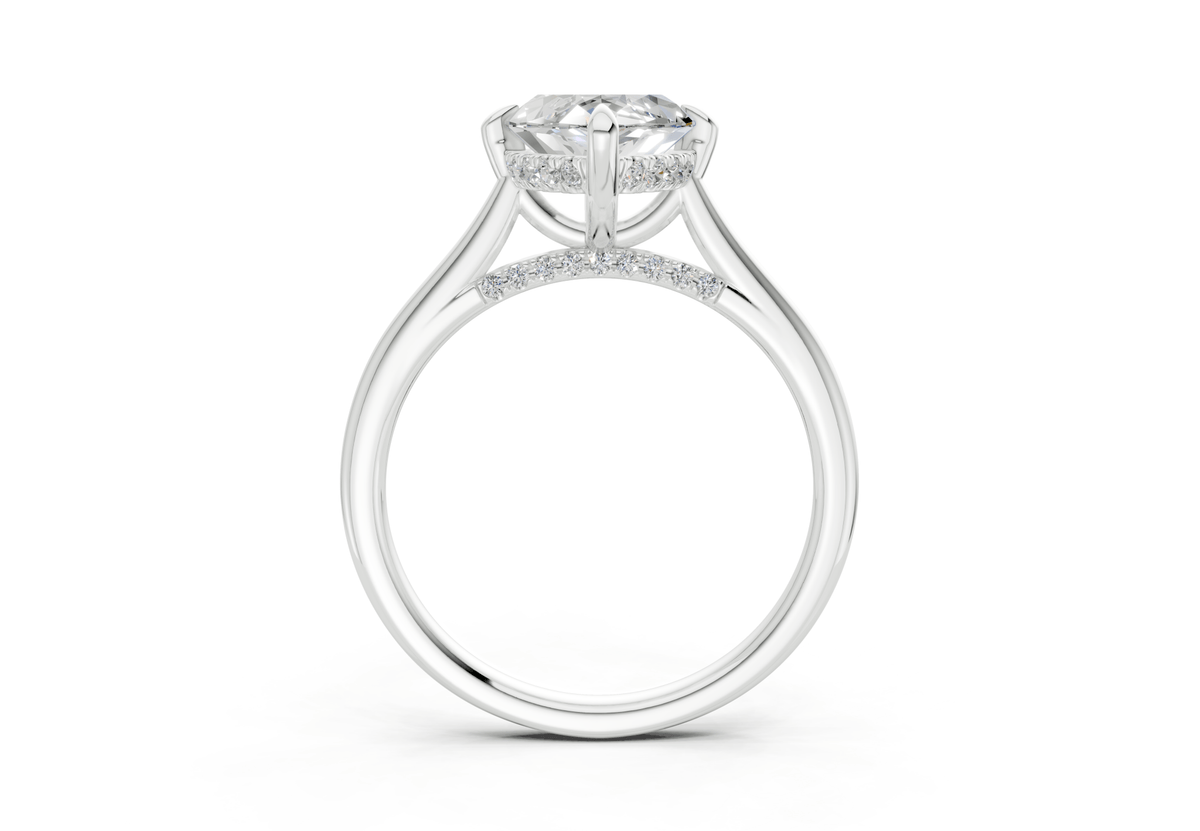 Piper Diamond Solitaire Marquise Cut 2mm Engagement Ring