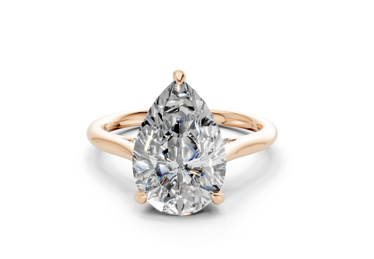 Piper Diamond Solitaire Pear Cut 1.8mm Engagement Ring