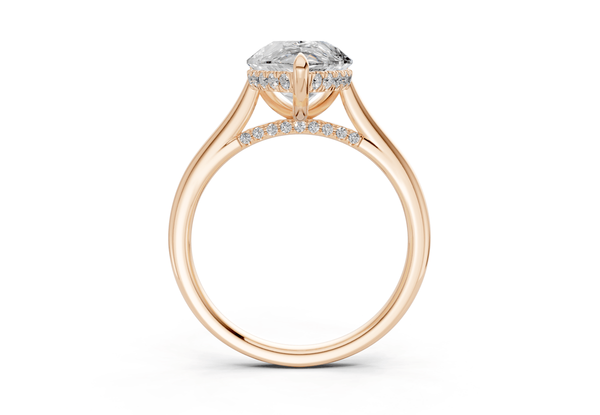 Piper Diamond Solitaire Pear Cut 1.8mm Engagement Ring