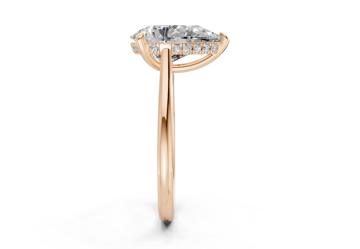 Piper Diamond Solitaire Pear Cut 1.8mm Engagement Ring
