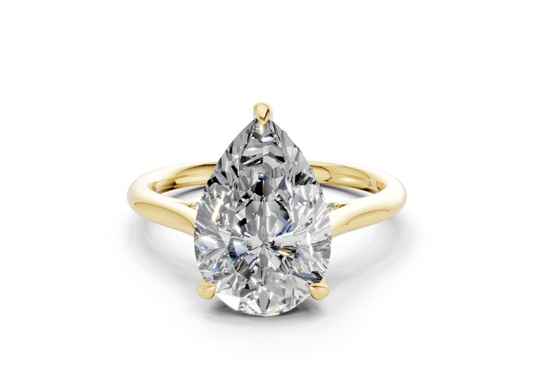 Piper Diamond Solitaire Pear Cut 2mm Engagement Ring