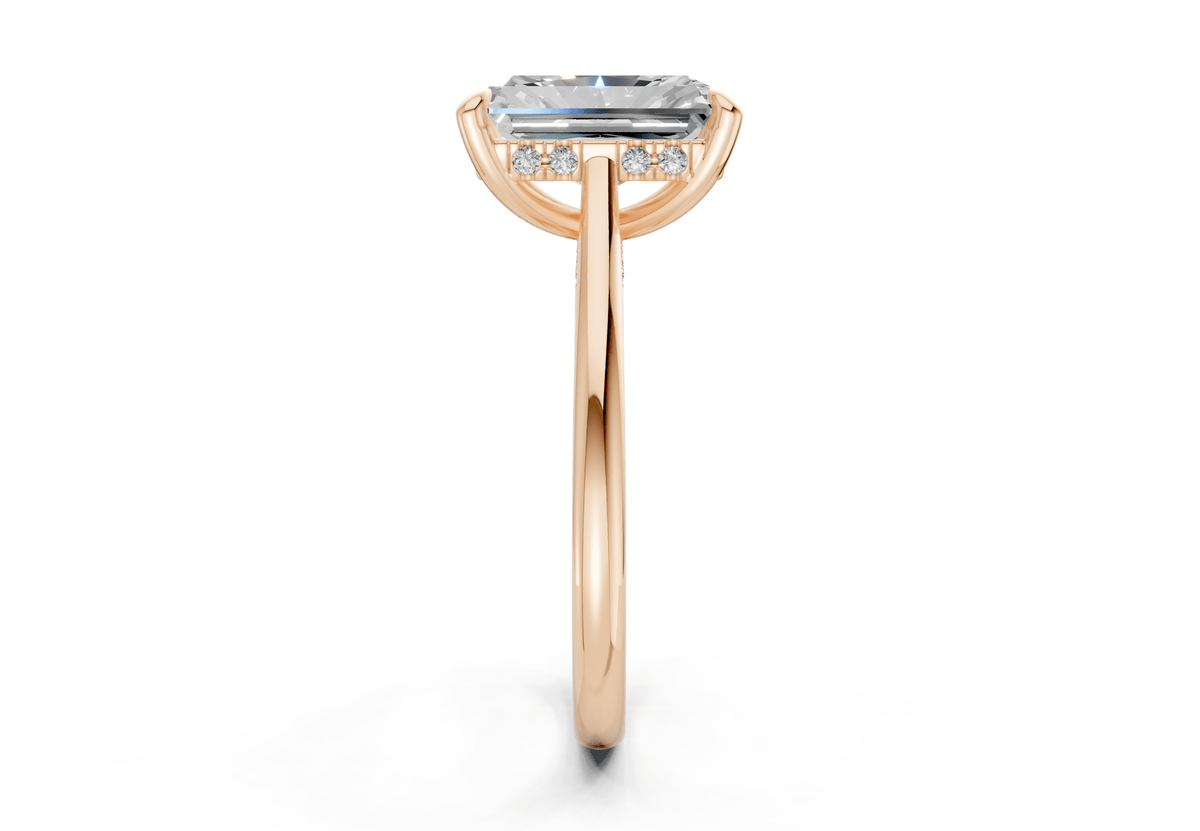 Piper Diamond Solitaire Radiant Cut 2mm Engagement Ring