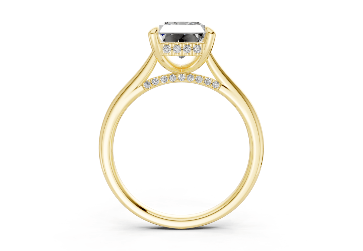 Piper Diamond Solitaire Radiant Cut 2mm Engagement Ring