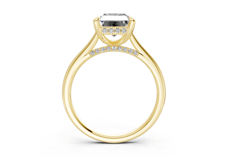 Piper Diamond Solitaire Radiant Cut 2mm Engagement Ring