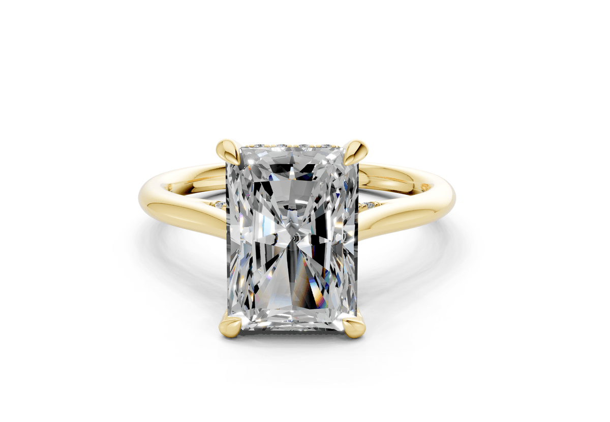 Piper Diamond Solitaire Radiant Cut 2mm Engagement Ring
