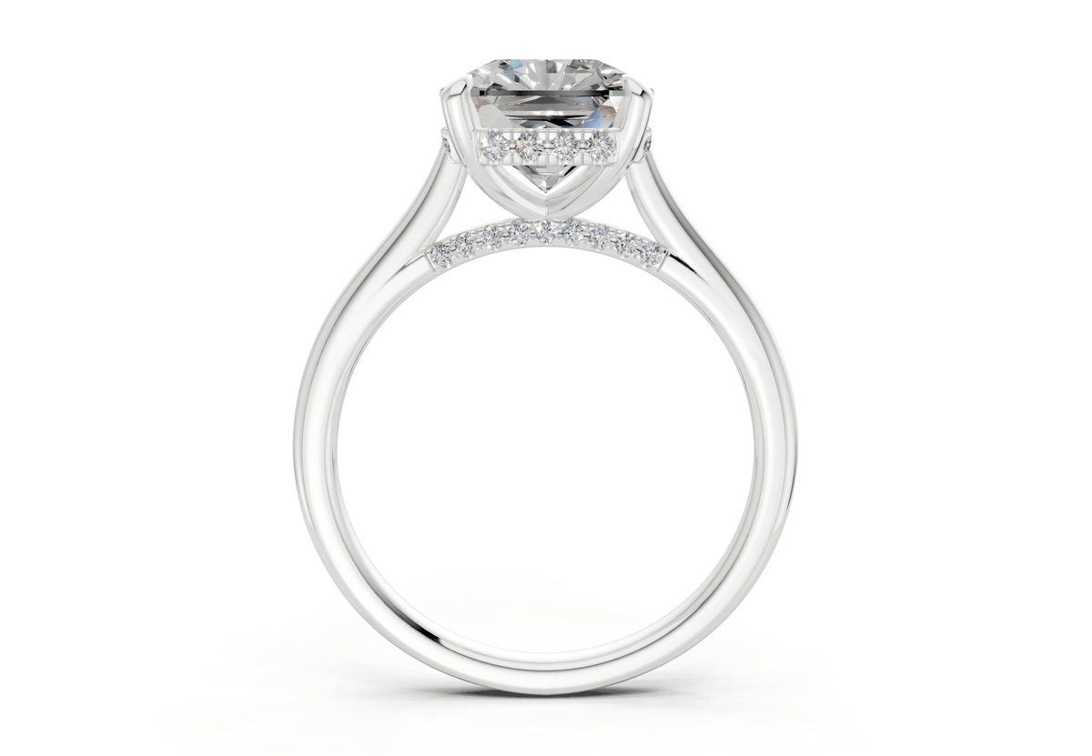 Piper Diamond Solitaire Radiant Squareuare Cut 1.8mm Engagement Ring