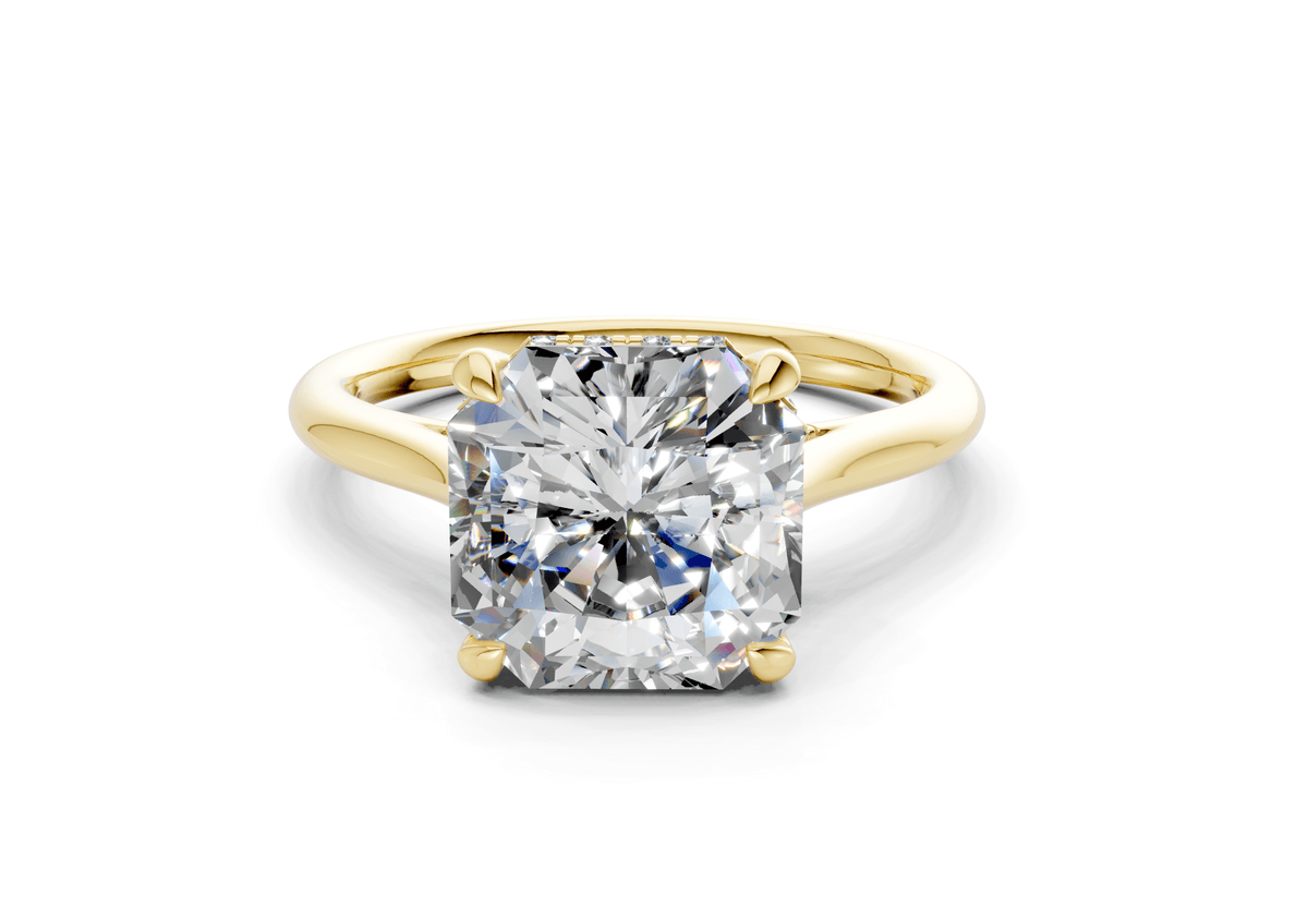 Piper Diamond Solitaire Radiant Squareuare Cut 1.8mm Engagement Ring