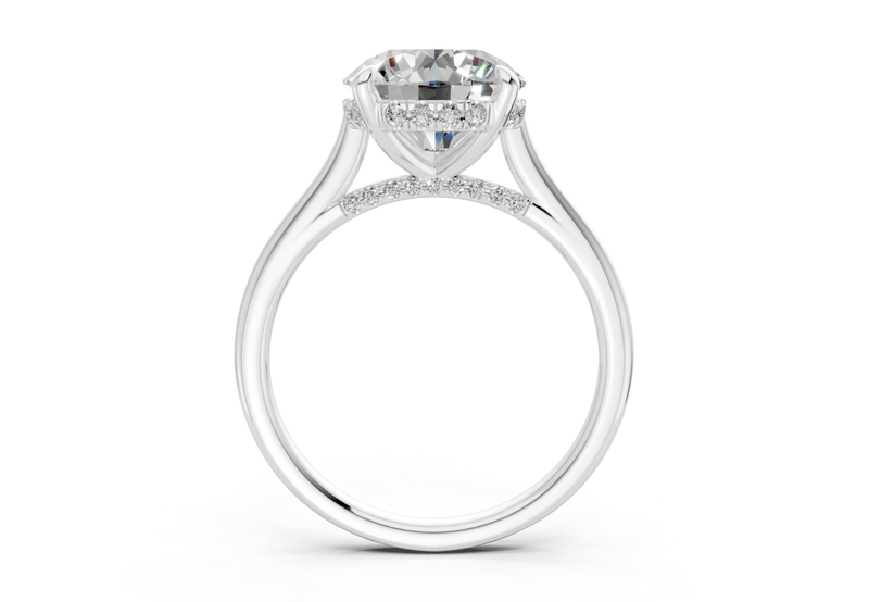 Piper Diamond Solitaire Round Cut 1.8mm Engagement Ring - Ring Premier