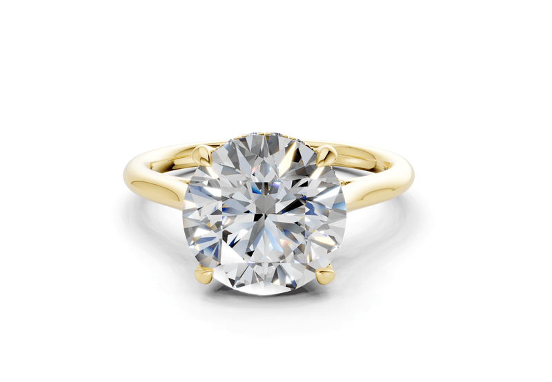 Piper Diamond Solitaire Round Cut 1.8mm Engagement Ring