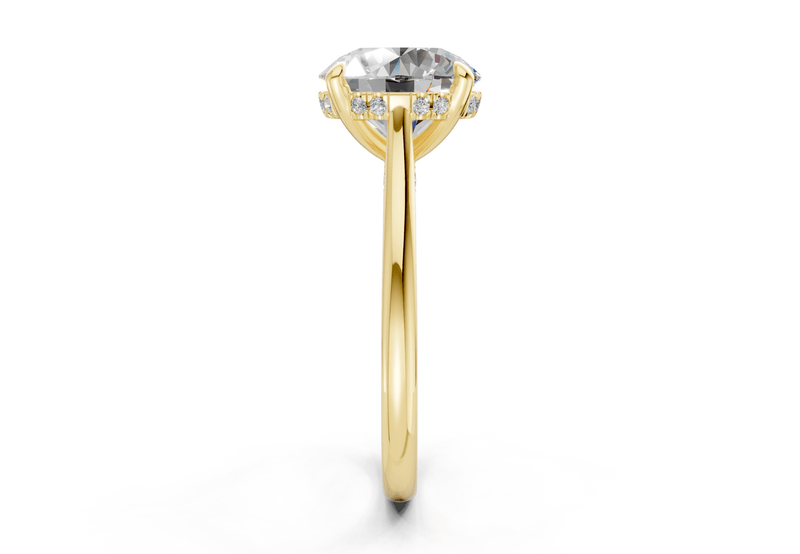 Piper Diamond Solitaire Round Cut 1.8mm Engagement Ring - Ring Premier