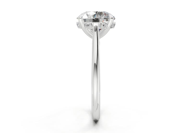 Piper Diamond Solitaire Round Cut 1.8mm Engagement Ring - Ring Premier