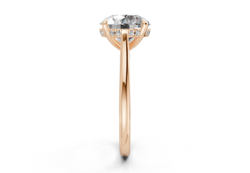 Piper Diamond Solitaire Round Cut 2.3mm Engagement Ring - Ring Premier