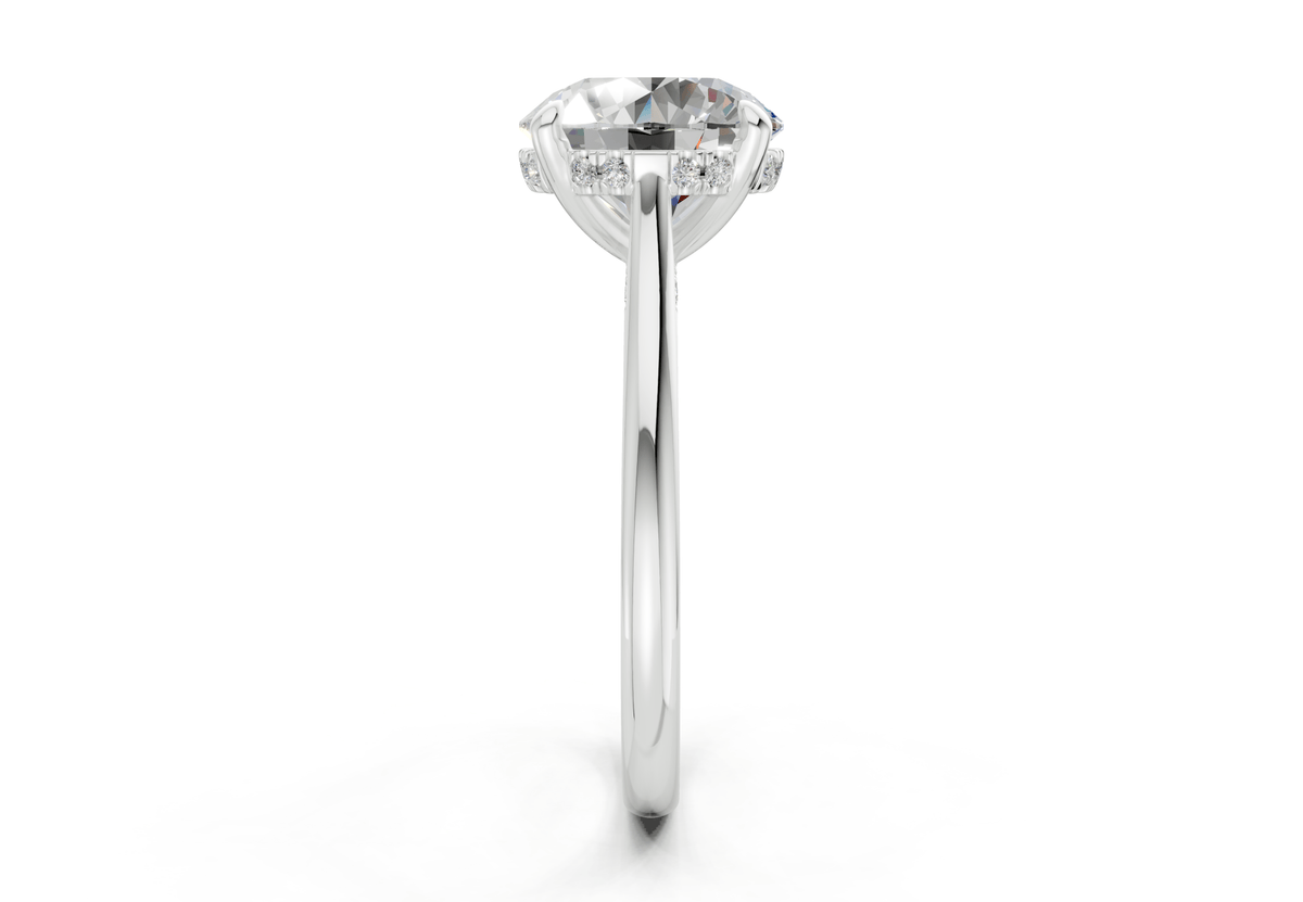 Piper Diamond Solitaire Round Cut 2.3mm Engagement Ring