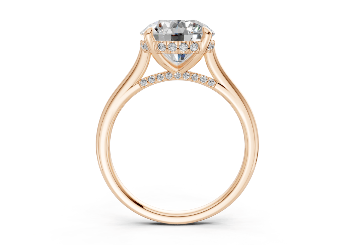 Piper Diamond Solitaire Round Cut 2.3mm Engagement Ring