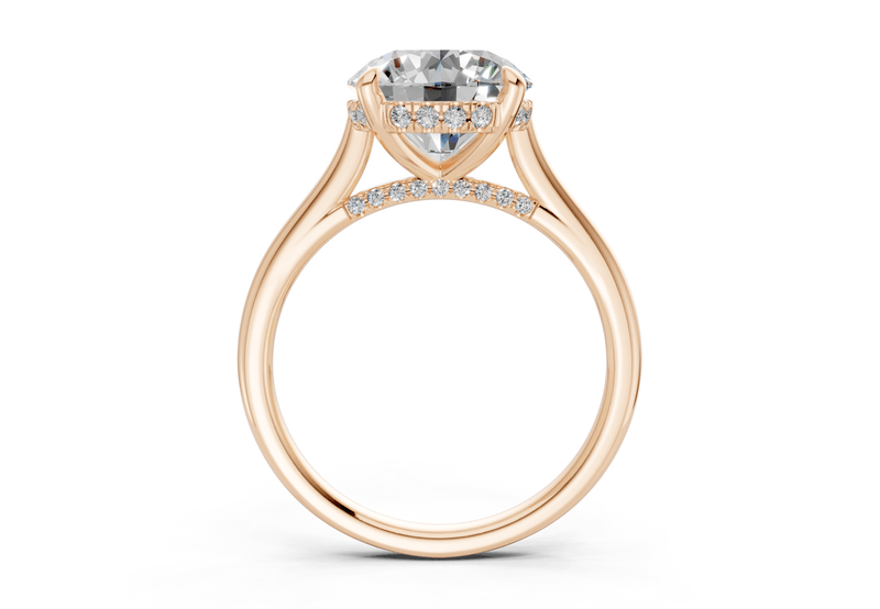 Piper Diamond Solitaire Round Cut 2mm Engagement Ring - Ring Premier