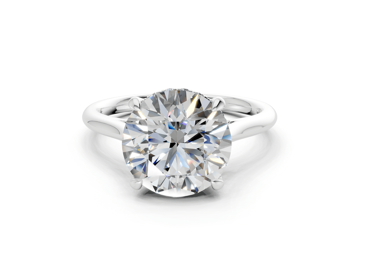 Piper Diamond Solitaire Round Cut 2mm Engagement Ring