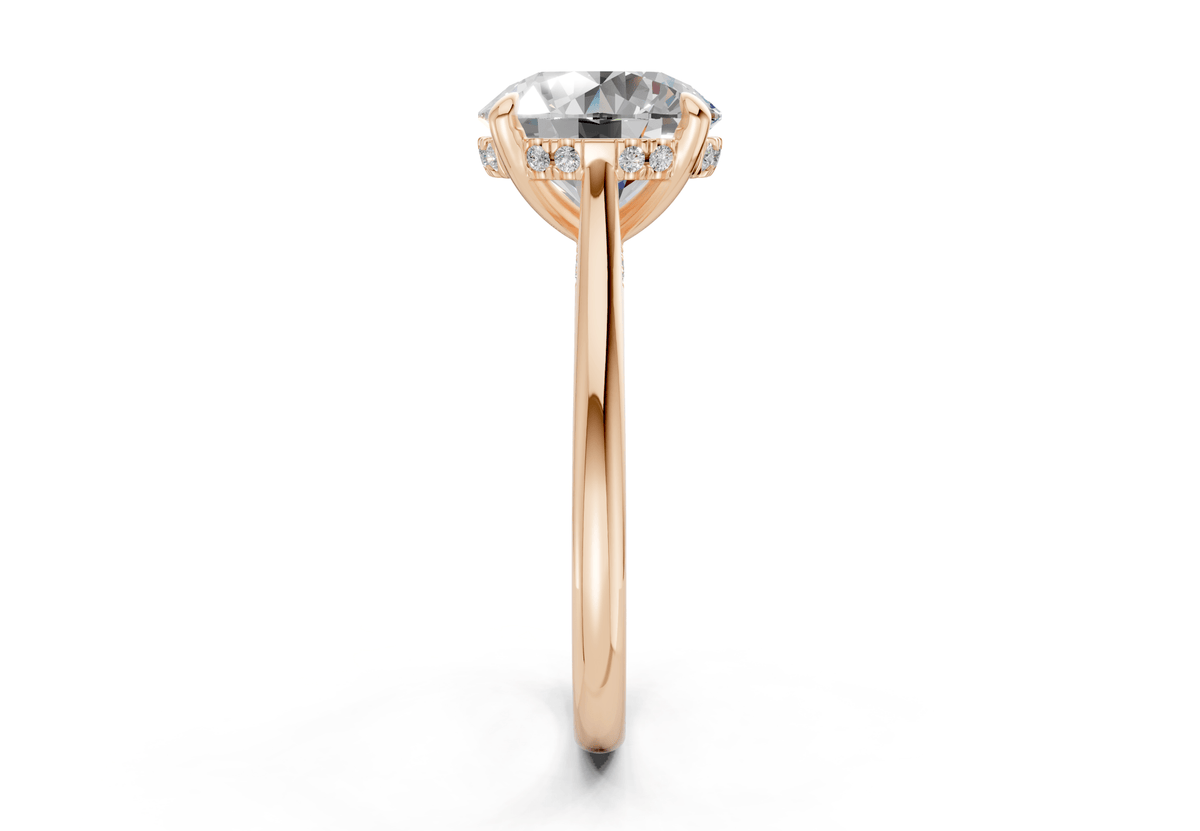 Piper Diamond Solitaire Round Cut 2mm Engagement Ring