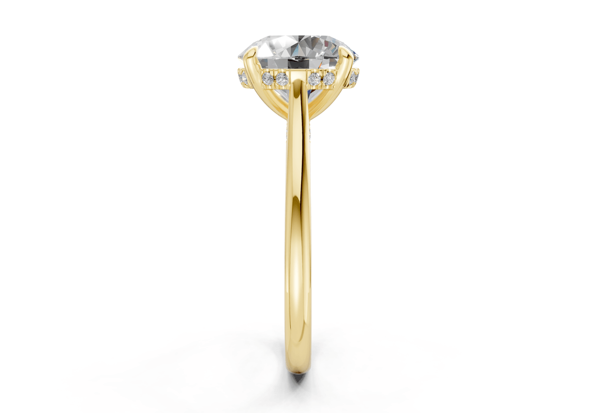 Piper Diamond Solitaire Round Cut 2mm Engagement Ring