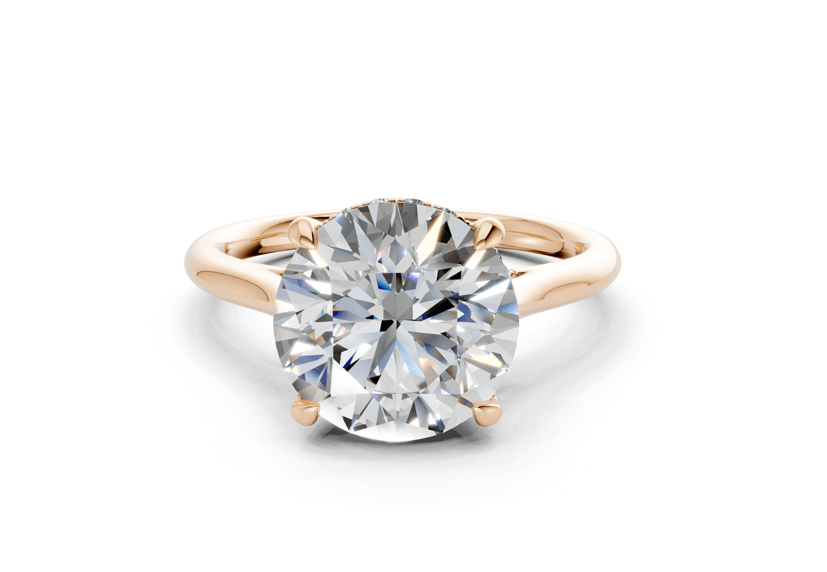 Piper Diamond Solitaire Round Cut 2mm Engagement Ring