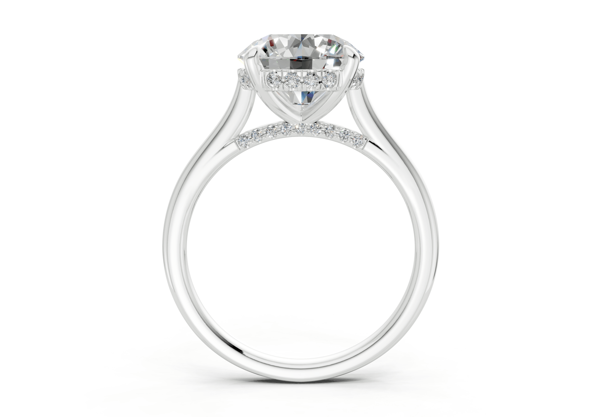 Piper Diamond Solitaire Round Cut 2mm Engagement Ring