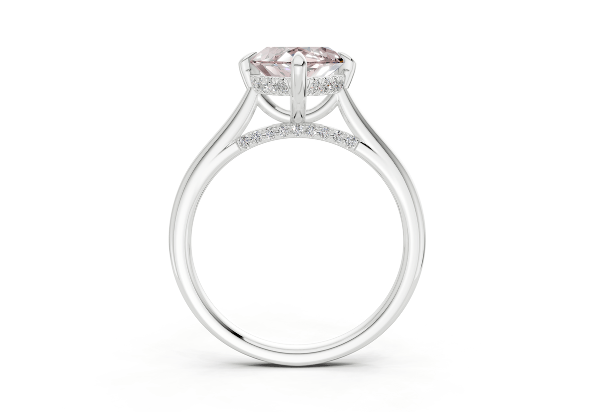 Piper Pink Diamond Solitaire Marquise Cut 2mm Engagement Ring