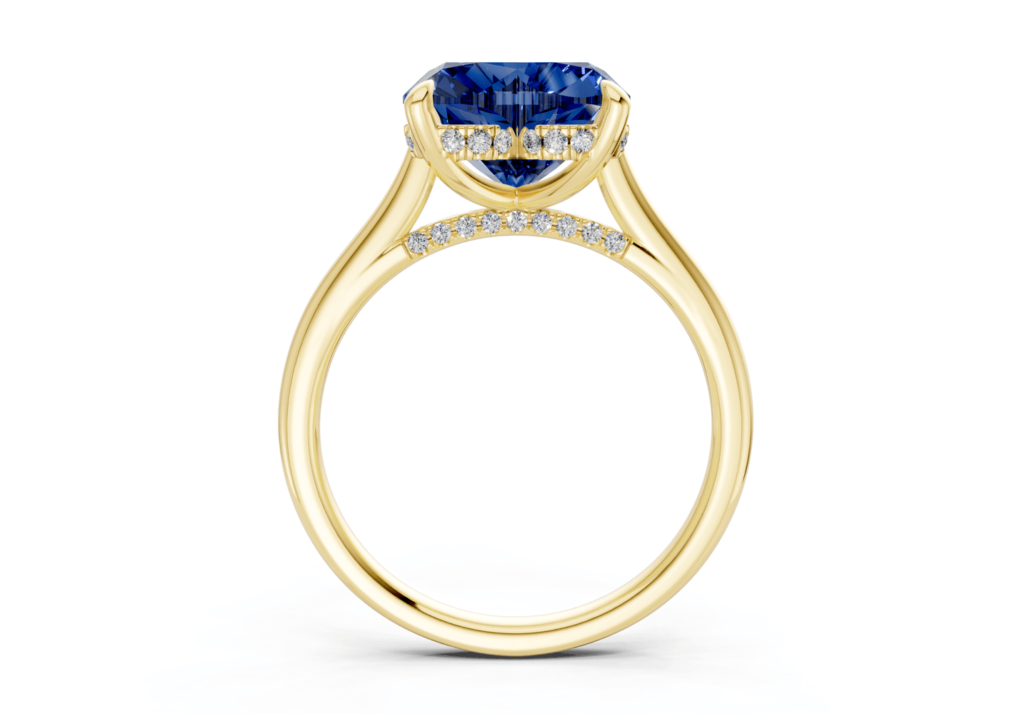 Piper Sapphire Gemstone Solitaire Heart Cut 2.3mm Engagement Ring - Ring Premier