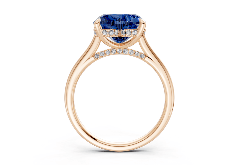 Piper Sapphire Gemstone Solitaire Heart Cut 2.3mm Engagement Ring - Ring Premier