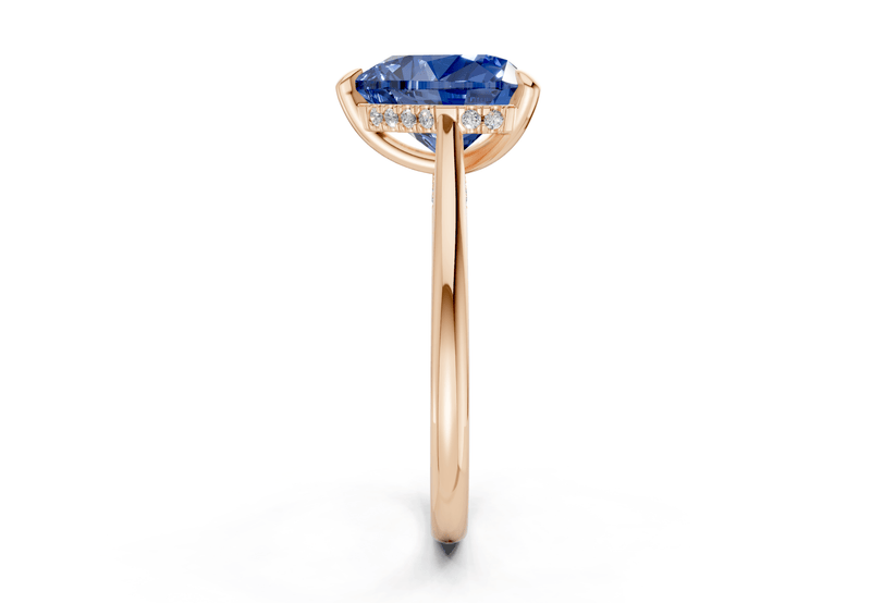 Piper Sapphire Gemstone Solitaire Heart Cut 2.3mm Engagement Ring - Ring Premier