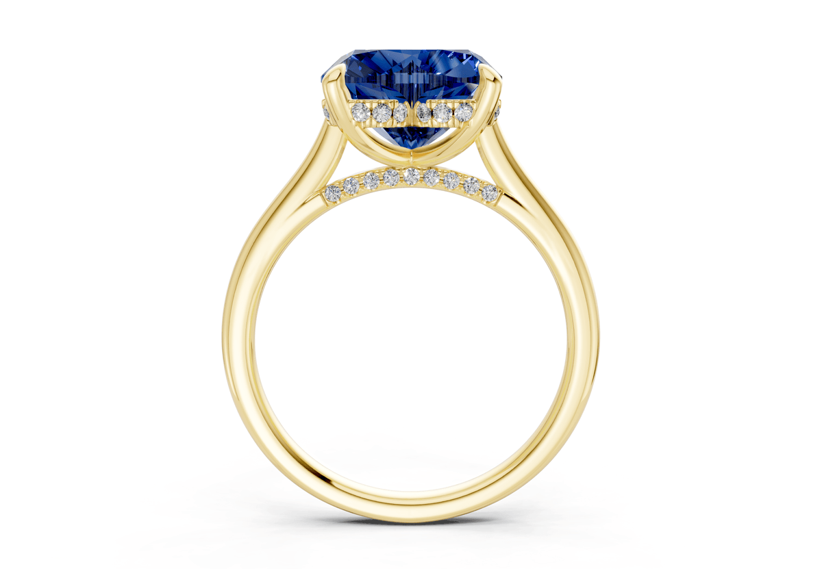 Piper Sapphire Gemstone Solitaire Heart Cut 2mm Engagement Ring