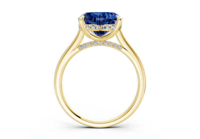 Piper Sapphire Gemstone Solitaire Heart Cut 2mm Engagement Ring