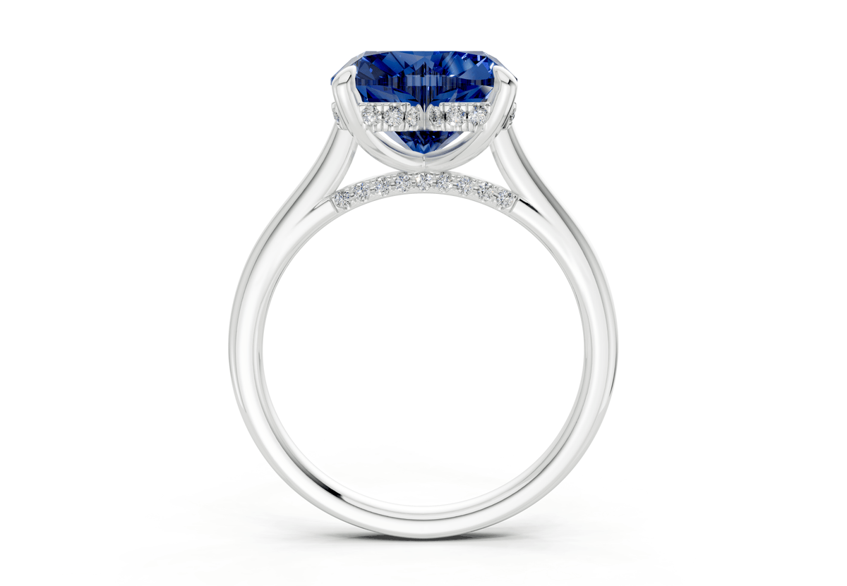 Piper Sapphire Gemstone Solitaire Heart Cut 2mm Engagement Ring