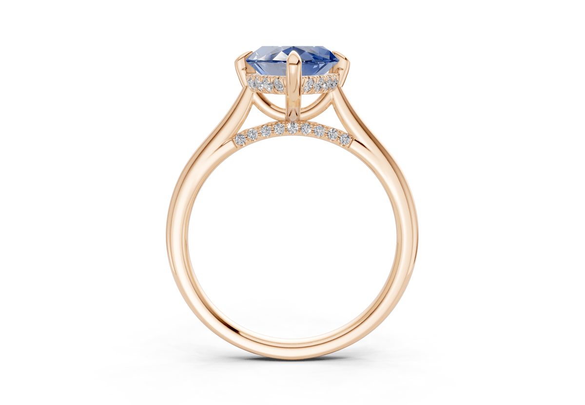 Piper Sapphire Gemstone Solitaire Marquise Cut 2mm Engagement Ring