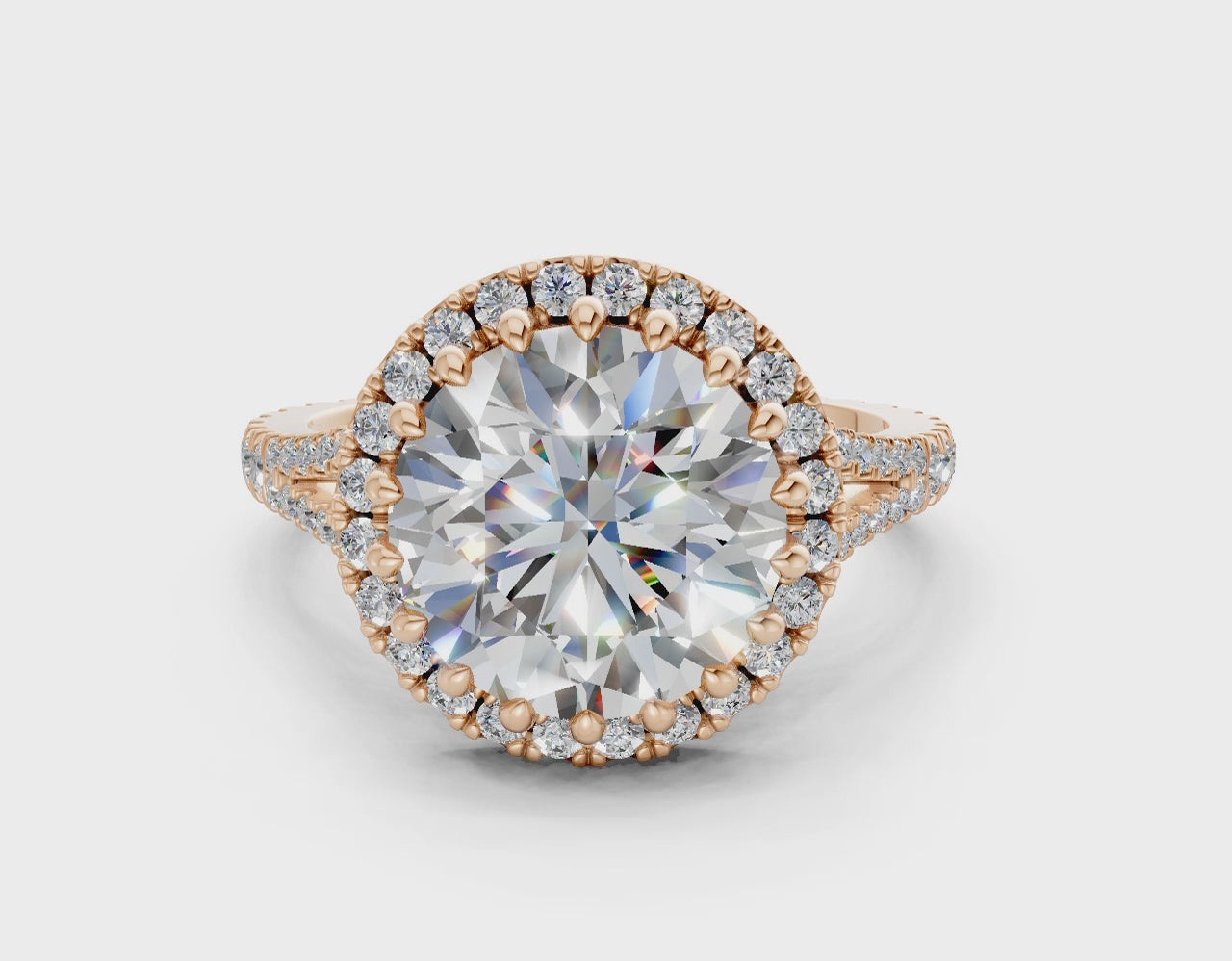 The Bleeker- 3.00ct Round E VS1 with Halo