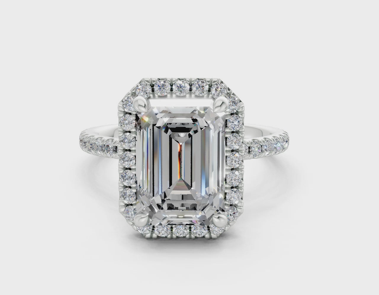 The Fifth Avenue Halo Signature Engagement Ring
