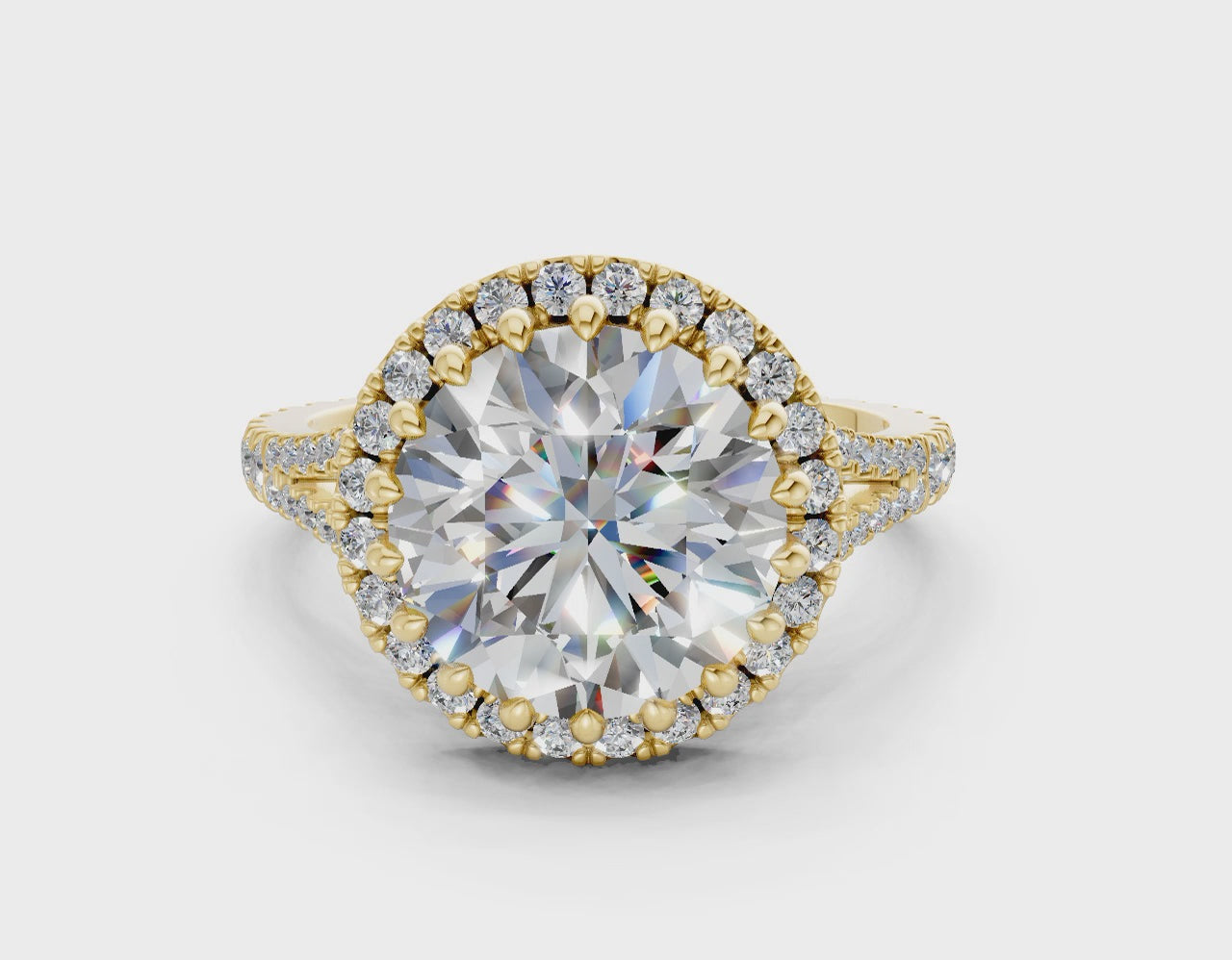 The Bleeker- 3.00ct Round E VS1 with Halo