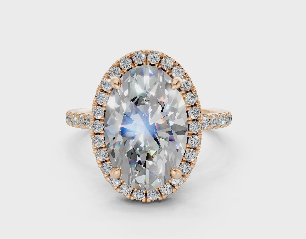 The Fifth Avenue Halo Signature Engagement Ring